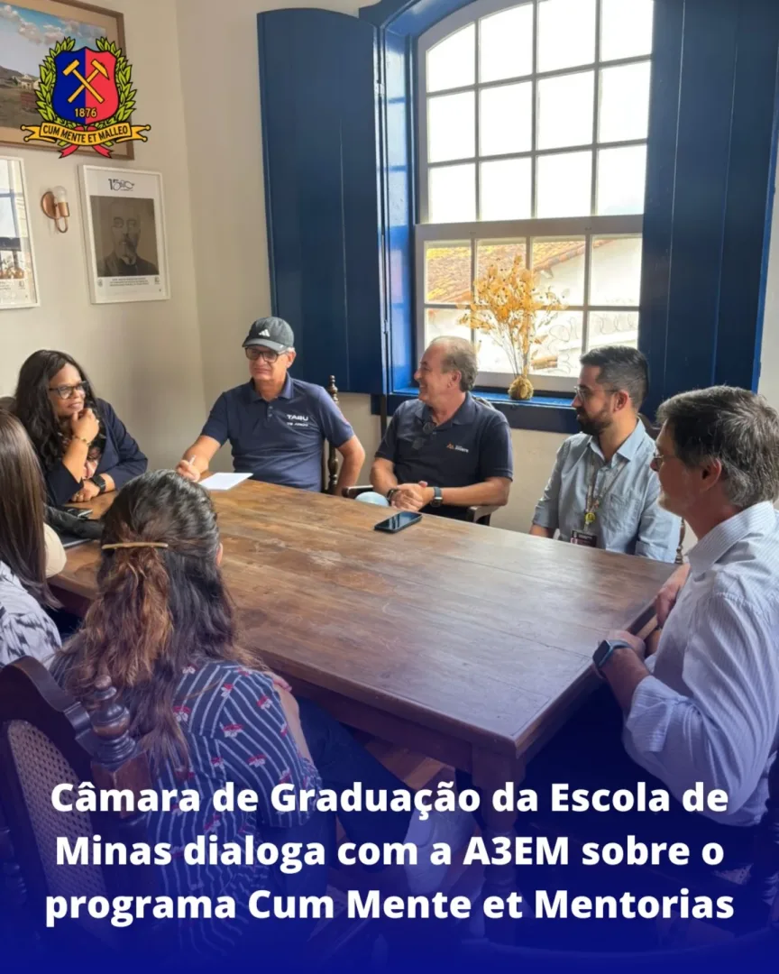 Câmara de Graduação da Escola de Minas dialoga com a A3EM sobre o programa Cum Mente et Mentorias